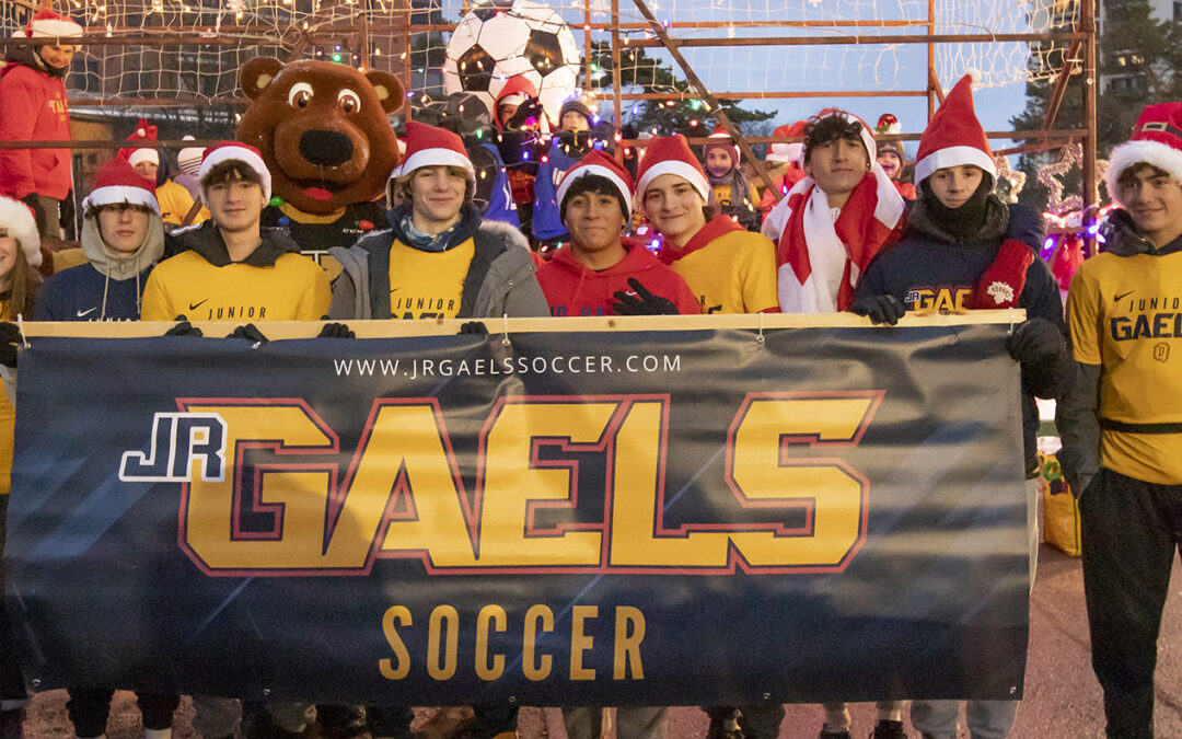 Santa Parade with Junior Gaels Soccer Club