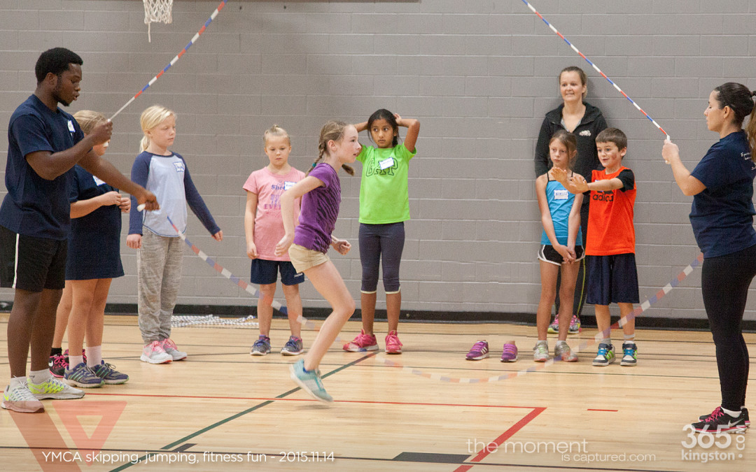 Jump rope demonstration at Kingston YMCA | the moment is captured ...